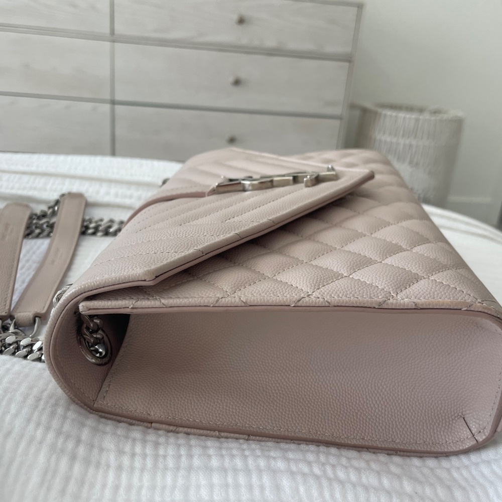 Saint Laurent YSL pink blush leather handbag, medium - Picture 4 of 8